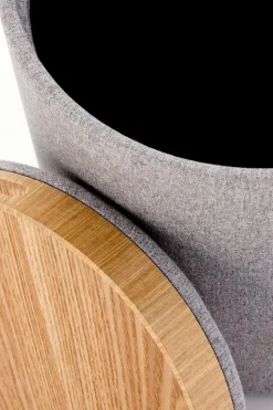 Zestaw 2 puf Valo szare