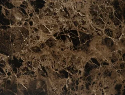 Zestaw 2 stolików Dice okrągłe marmur  brązowy