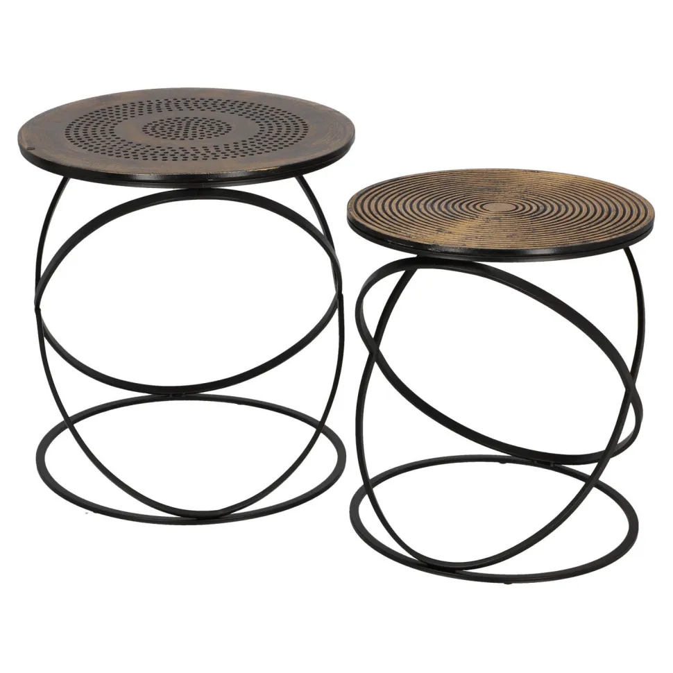 Zestaw 2 stolików Etnik