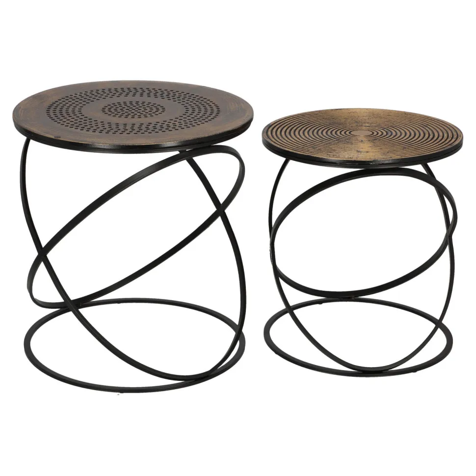 Zestaw 2 stolików Etnik