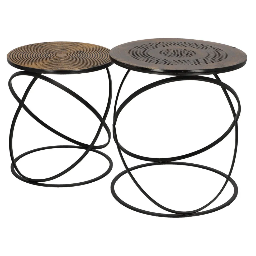 Zestaw 2 stolików Etnik