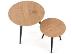 Zestaw 2 stolików Hawardia dąb