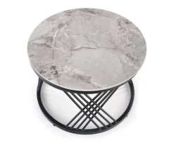 Zestaw 2 stolików Intela szary marmur/
