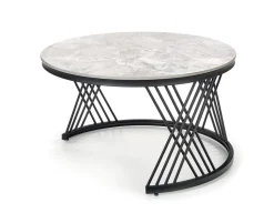 Zestaw 2 stolików Intela szary marmur/