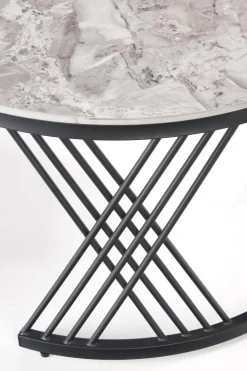 Zestaw 2 stolików Intela szary marmur/