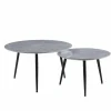 Zestaw 2 stolików kawowych Tifa beton szary