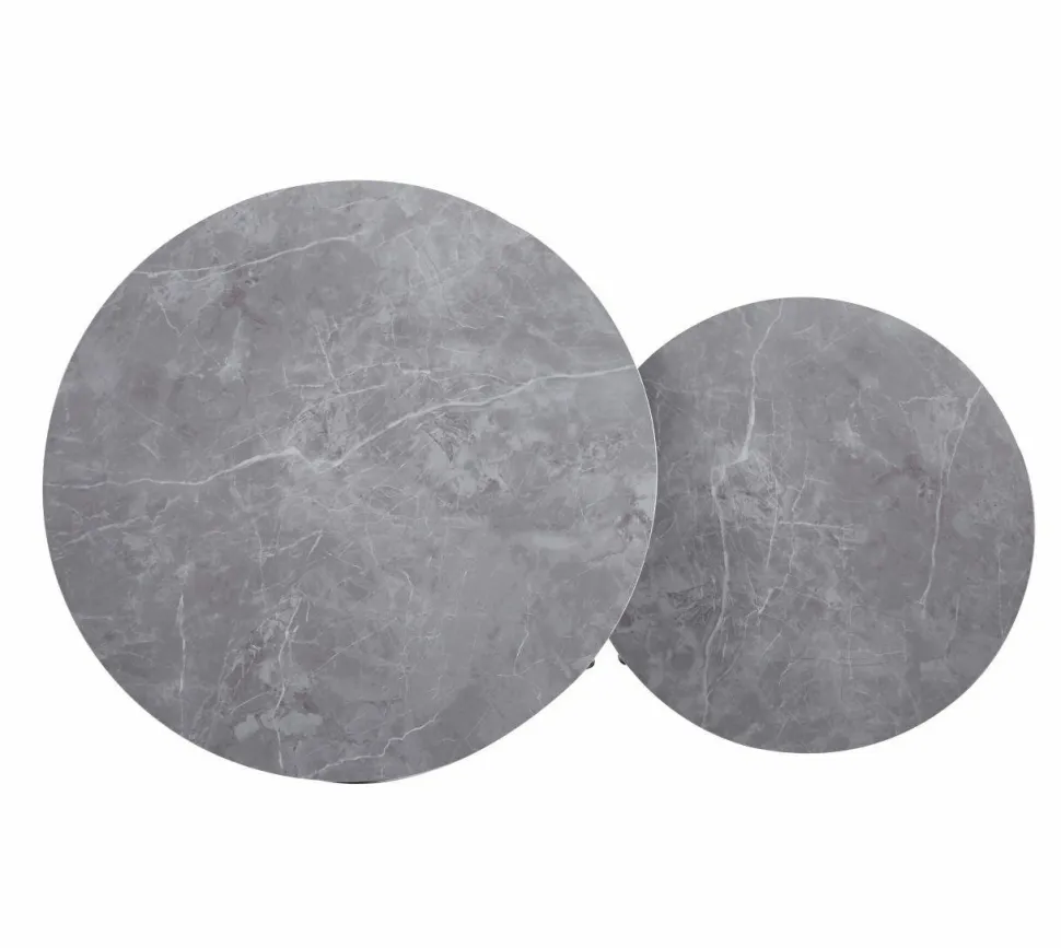 Zestaw 2 stolików kawowych Tifa beton szary