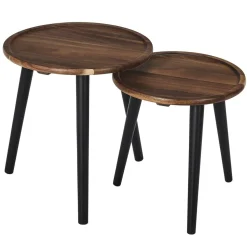 Zestaw 2 stolików kawowych Bernia akacja