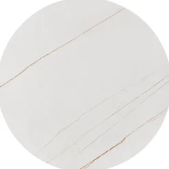 Zestaw 2 stolików kawowych Kalund biały marmur/złoty