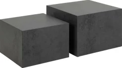 Zestaw 2 stolików kawowych Dice czarny