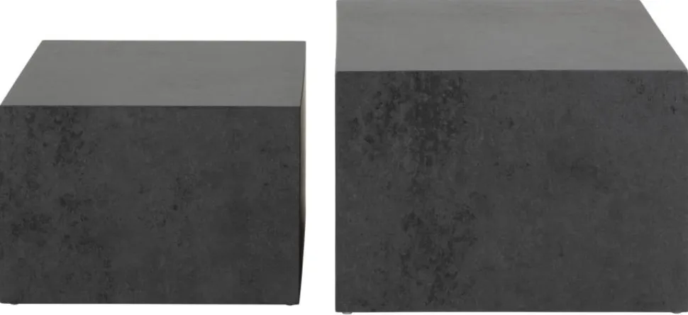 Zestaw 2 stolików kawowych Dice czarny