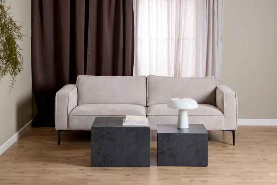 Zestaw 2 stolików kawowych Dice czarny