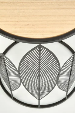 Zestaw 2 stolików Lifts czarny /