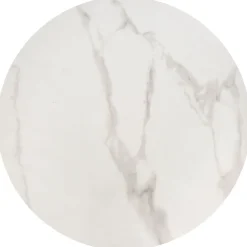 Zestaw 2 stolików Mae z legowiskiem dla zwierząt biały marmur/biały