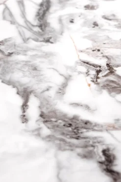 Zestaw 2 stolików Mimosa biały marmur /