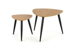 Zestaw 2 stolików Minessa dąb