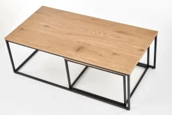 Zestaw 2 stolików Moxford dąb złoty /