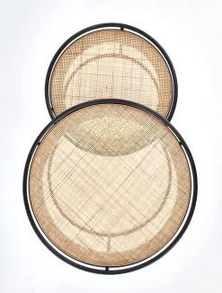 Zestaw 2 stolików Nabul czarny /