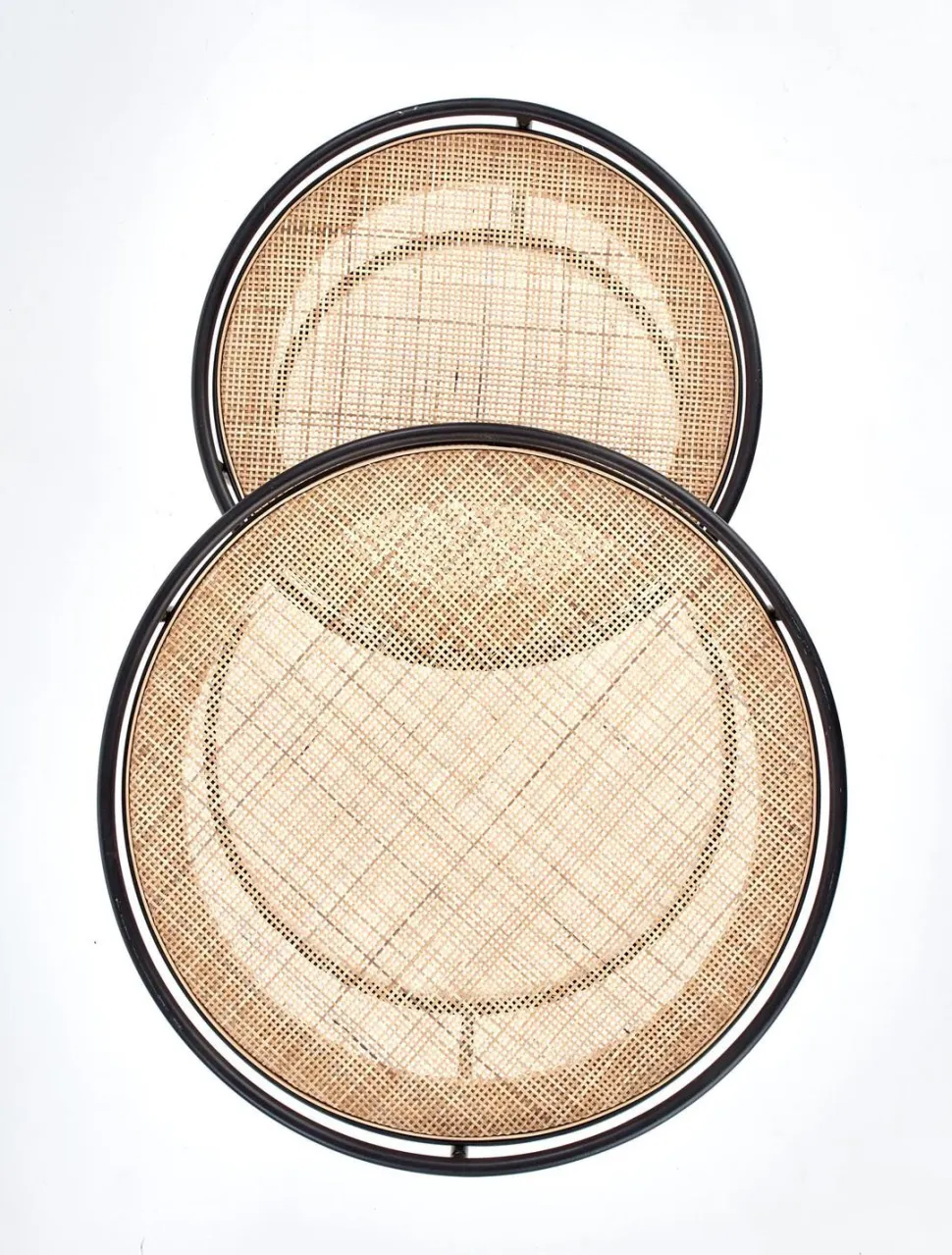 Zestaw 2 stolików Nabul czarny /