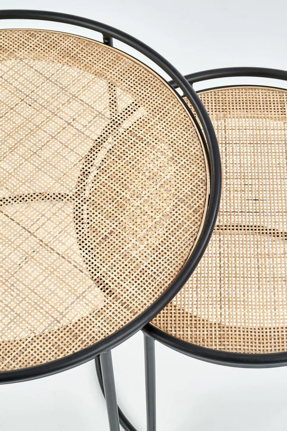 Zestaw 2 stolików Nabul czarny /