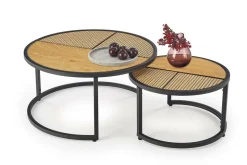 Zestaw 2 stolików Namiga dąb złoty /