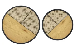 Zestaw 2 stolików Namiga dąb złoty /