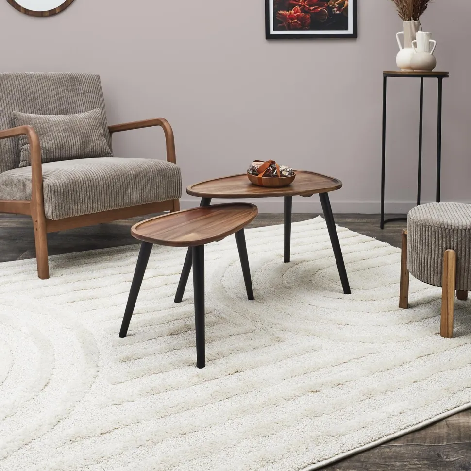 Zestaw 2 stolików Noby akacja