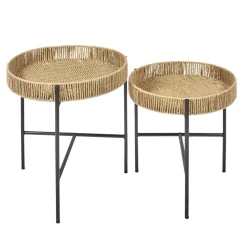 Zestaw 2 stolików Pampa plecione
