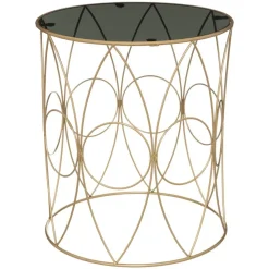 Zestaw 2 stolików Sacha złote