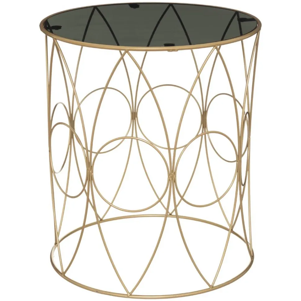 Zestaw 2 stolików Sacha złote