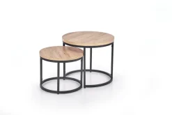 Zestaw 2 stolików Tabarka dąb san remo