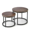 Zestaw 2 stolików Tabarka orzechowy /