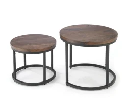 Zestaw 2 stolików Tabarka orzechowy /