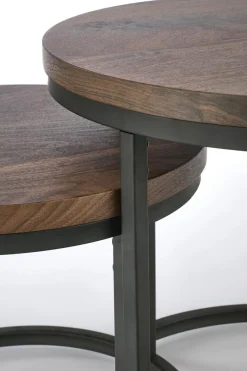 Zestaw 2 stolików Tabarka orzechowy /