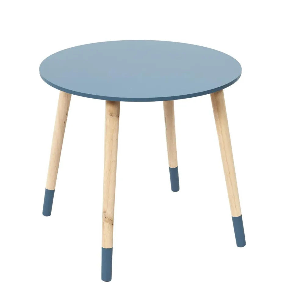 Zestaw 2 stolików Trundle niebieski i pomarańczowy