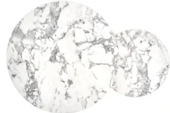 Zestaw 2 stolików Tunise marmur / złoty