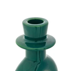 Zestaw 2 świeczników Mala beżowy/zielony