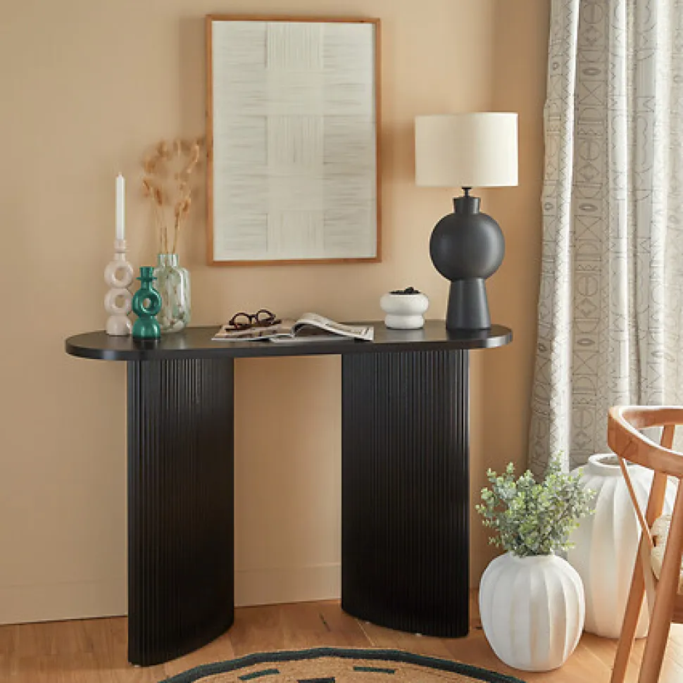 Zestaw 2 świeczników Mala beżowy/zielony