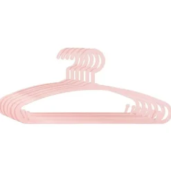 Zestaw 6 wieszaków dziecięcych różowych