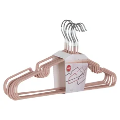 Zestaw 10 wieszaków Messa różowe