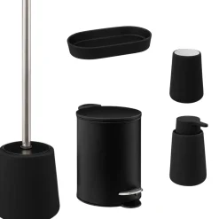 Zestaw akcesoriów łazienkowych Colors I czarny