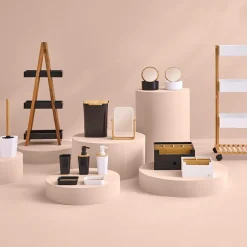 Zestaw akcesoriów łazienkowych Natureo czarny