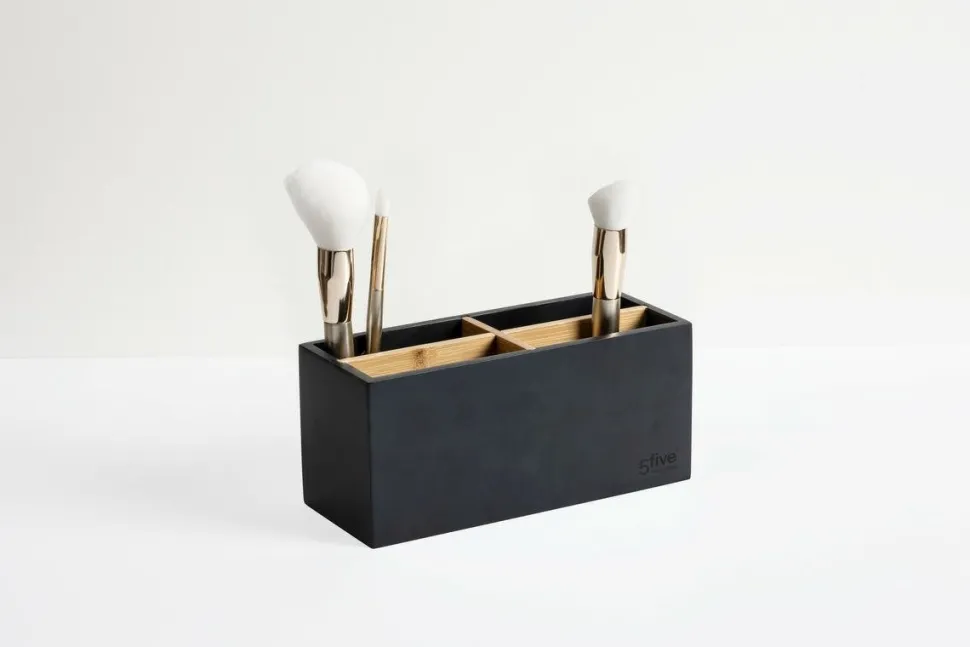 Zestaw akcesoriów łazienkowych Natureo czarny