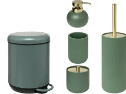 Zestaw akcesoriów łazienkowych Duo zielony