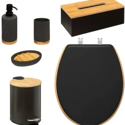 Zestaw akcesoriów łazienkowych Modern czarny