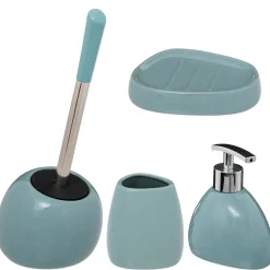 Zestaw akcesoriów łazienkowych Colors błękitny