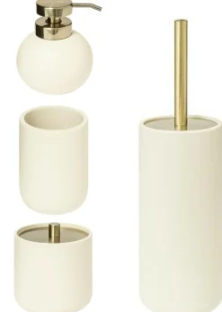 Zestaw akcesoriów łazienkowych Duo beżowy