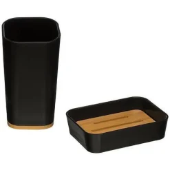 Zestaw łazienkowy Natureo czarny