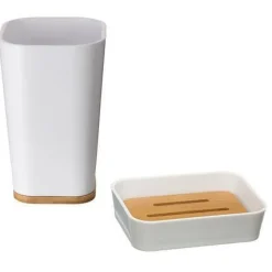 Zestaw łazienkowy Natureo biały