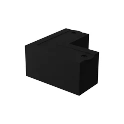 Zestaw łączników zasilający kątowy LEWY czarny